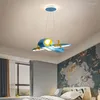 Pendelleuchten, moderne LED-Leuchten für Kinderzimmer, Cartoon-Flugzeug-Kronleuchter, nordische Flugzeug-Beleuchtungskörper