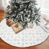 Decorazioni natalizie Gonna per albero Fiocco di neve Decorazioni per feste in stoffa per interni Vacanze all'aperto