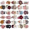 16029 Baby Girls Artificial Flower Barrettes Kids Florals Hair Clips Princess Girl Hairpin Barrette Children Hair Accessories 3pcs/set