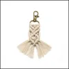 Клайки Lanyards Rame Fringe Клавиц Boho свадебный декор для свадебного душа подарки до 5 Rames Tassel Key Chain Delive 2022 F Dhxhg