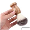 Makeup Brushes Tools Accessories Health Beauty Badger Hair Mens Shaving Brush Barber Salon Men Facial Beard Cleanin Dh Ot0Zx8075031