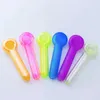 Nice Colorful Pyrex Thick Glass Pipes Portable Design Spoon Filter Dry Herb Tobacco Bong Handpipe Handmade Oil Rigs Smoking Cigarette Holder DHL