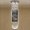 Chandeliers K9 Crystal Chandelier Spiral Staircase Lamp Spherical Pendant Lamps For Ceiling Living Room Villa Glosses