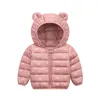 Down Coat Baby Girls Hooded Jackets For Kids s Autumn Boys Cartoon Warm Toddler Girl Zipper Outerwear 221107