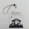Creative New Wooden Christmas Decoration Pendant Craft Home Party Decor RRA315