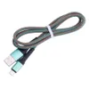 2A Nylon Micro USB Type C Kabels Snel opladen 1M Mobiele telefoonlader Kabel Gegevens Synchronisatie Draadsnoer voor Xiaomi Huawei