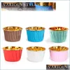 Cupcake 3000Pcs/Lot Muffin Cupcake Liner Roll Mouth Cake Paper Cup Wrappers Baking Tray Case Decorating Tools Bakeware Mold Drop Del Dhzby