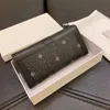 Billeteras de gran capacidad de cuero versión coreana de moda ykk cremallera hombres y mujeres largas billetera