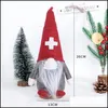 Kerstdecoraties kerstdokter verpleegster Gnome pluche ornamenten Zweeds Santa Xmas Tree Decor vakantie Home Party Decoration Gifts Dhm8e