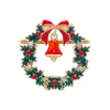 Anelli di tovagliolo Albero di Natale in metallo Fibbia Fiocco Fiore Ghirlanda Bocca Anello Matrimonio El Forniture per la tavola Cerchio Decorazione Regali Drop Delivery Smt1F