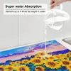 Table Mats Kitchen Dish Drying Mat Sunflowers Of Modern Impressionism Painting Washable Counter Pad Absorbent Drainer 16"x18"