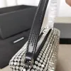 Projektant mody Diamond Bag Sain Torka z siatkami Rhinestone 17 cm z pudełkiem podarunkowym i torbą na kurz285D