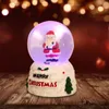 Decorações de Natal Globo de neve Globo brilhante Bola de cristal Night Night Light Light Santa Snowman Glitter Decor Lamps Gifts Presentes para menina