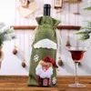 Decorações de Natal Capa de garrafa de vinho Xmas Papai Noel