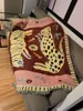 Blankets Lion And Leopard Sofa Thorw Thicken Knitting Blanket Wall Hanging Decorative Tapestries Floor Mat Piano Cover Bed Spread Cloth