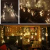 Strängar led fairy lampor Garlandstar String Curtain Light Outdoor For Party Room Year's Wedding Christmas Home Festoon Decorations