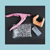 Nagelkonst satser 78 stycken akrylpulver manikyr nagelkonst kit glitter för naglar diy strass tips ädelstenar dekoration drop leverans 202 dhtpm