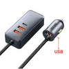 CC134 120W USB Type C chargeur de voiture charge rapide pour iPhone 12 Pro Xiaomi Samsung téléphone portable PD QC 3.0 USBC chargeur de téléphone de voiture