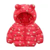 Down Coat Baby Girls Hooded Jackets For Kids s Autumn Boys Cartoon Warm Toddler Girl Zipper Outerwear 221107