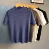 T-shirty męskie T-shirty 2022 Summer Fashion Ubranie Mężczyźni Casual Knit Męs