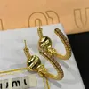 Luxe delicate oorbel delicate charme designer oorbellen populaire modeontwerpstijl paar geschenken romantische verjaardag gouden vergulde nooit fade maat 3 cm a1272