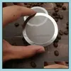 Narzędzia do herbaty kawy Solidne stali nierdzewne wielokrotne użycie wielokrotnego użytku do prania narzędzia do herbaty kawy filtr ekranowy do filtrów aeropresm