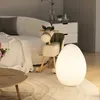 Nordic ao lado do sofá sala de estar lâmpadas chão em forma de ovo luzes mesa moderna bedlight design para o quarto lâmpada mesa