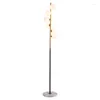 Lampadaires Post-moderne Nordique Lait Blanc Boule De Verre G4 Lampe Pour Salon Chambre Or Fer Illuminare Liseuse 236