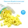 Tishric 10/60/120/180 PCS Sleeping Ear Plugs Buller Avbrytande 35,5dB öronproppar Anti-Nois Sound Isolation Security Protection