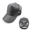 Snapbacks Glitter Horsetail Mesh Hat Men Mulheres Capinho de beisebol Feminino Feminino Sport Sport Dançando Summer Sun Roll Caps Outdoor Chapéus L221028