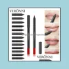 Matite per labbra all'ingrosso New Fashion Matita per rossetto Womens Professional Lipliner Waterproof Lip Liner 9 colori Strumenti per il trucco Drop Deliv Dh68K