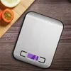 5KG 10KG/1g Kitchen Scale Baking Tools Stainless Steel Portable food Weighing Scale Foods Measuring Tool LCD Digital Electronic Scales BBC24