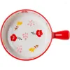 Dinnerware Sets Home Baking Baked Rice Bowl Oven Breakfast Instant Noodle Tableware Ceramic Salad With Handle