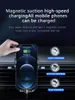 Snabbladdning 30W Qi Car Wireless Charger Infraröd induktion för iPhone 11 12 13 Pro Max Samsung för Xiaomi laddar telefonhållare Mount