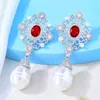 Boucles d'oreilles en peluche kellybolbola boho charme ins nature nature perle gouttes pour femmes mariage nuptial be ￪tre la dame originale bijoux d'￩t￩