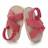 Primeiros Walkers moda meninas meninas sapatos de verão sandálias infantis nascidas casuais soltas princesas infantil não deslizam pré-caminhão 0-18m