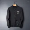 メンズジャケットフォール/ウィンターメンズホームウィンドプルーフジャケットブラックホワイトハイキングレインキャンプデート通気性プラスサイズ