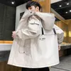 Men's Jackets Men's 2022 Jacket Coat Fashion Hip Hop Windbreaker Casual Hooded Cargo Bomber Outdoor Streetwear Clothing Plus Size