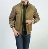 Jackets masculinos Autumn Winter Mens Casacos e Cotton Business Casual Bomber Jacket Brand Round M-3xl