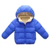 Down Coat Baby Children Coats Winter Thick Jackets för pojkar varm plysch tjockare ytterkläder flickor päls huva jacka barn kläder snöar 221107