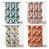 Curtain Shower Waterproof -Bathroom Flower Floral Large Blooms Fabric Print Design Bath Curtains 180 180CM Yellow/Pink