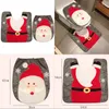 Toilet Seat Covers 2022 Christmas Decorations For Home Bathroom Red Santa Cover And Rug Xmas Decoration