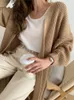 Women's Knits Winter Long Sweater Cardigans Women 2022 Sleeve Open Stitch Oversized Jacket Female Knit Coat