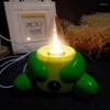 Night Lights Frog Baby Modern Cartoon Animal Lamp Bedroom Bedside Kids Birthday Holiday Gifts Led Table Lamps Home Decor