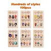 Keychain 100 Stacksbatch Cientos de estilos de accesorios de colgilla de chibi de anime acrílico263j