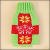 Party Favor Christmas Knitted Wine Bottle Er Party Favor Xmas Beer Bags Santa Snowman Moose Home Decoration Fy4767 Drop Delivery 202 Dhdrh