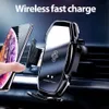 Fast Charge Automatic Clamping Car Wireless r 10w Quick per iPhone 11 Pro Xr Xs Per huawei Samsung Qi Supporto per telefono con sensore a infrarossi