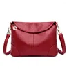 Evening Bags 2022 Women's Fashion Messenger Single Shoulder Bag Middle-aged Ladies Soft Pu Leather Crossbody