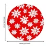 Kerstdecoraties sneeuwvlok boomrok rood voor bomen mat ornamenten vakantie