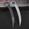 ريشة SR Claw Karambit Knife Flail D2 Satin Blade EDC Pocket Knives أفضل GFIT
